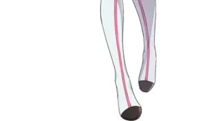 😲 pernas, branco, meias, sapatos telegram sticker