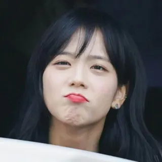 ❣ Jisoo kpop, singer, female, portrait, jisoo, blackpink telegram sticker