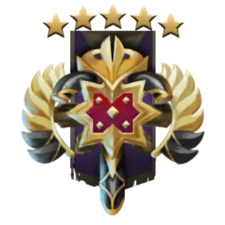 5️⃣ Symbol, Sterne, Gold, Auszeichnung, Dekoration, Emblem whatsapp sticker