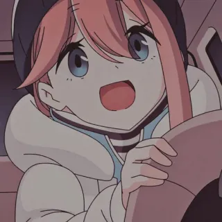 🌸 Nadeshiko Kagamihara Yuru Camp Anime, Carino, Guida, Allegro, Auto, Felice telegram sticker