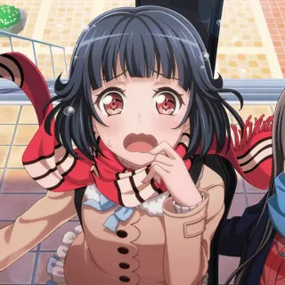😰 Sayo Hikawa BanG Dream! Anime, Chica, Sayo Hikawa, Banda, BanG Dream telegram sticker