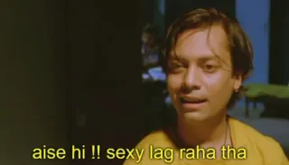 🤔 aise hi !! sexy lag raha tha telegram sticker