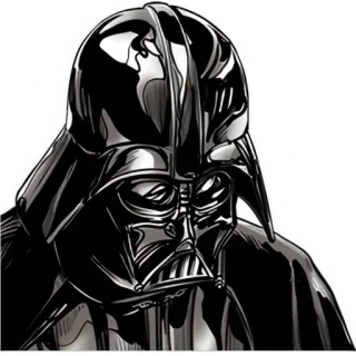 😌 Darth Vader Star Wars darth vader, star wars, fantascienza, cattivo, lato oscuro, elmetto, signore sith telegram sticker