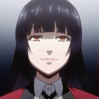 ♣️ Yumeko Jabami Kakegurui anime, manga, gambling, school, character telegram sticker