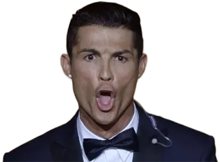 👍 Cristiano Ronaldo Cristiano Ronaldo, calcio, calciatore, atleta, ritratto telegram sticker