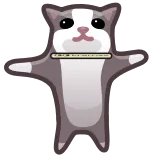 🥲 kramzz 고양이, 동물, 스티커, 만화, 애완 동물, 귀여운 telegram sticker