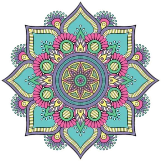 🎨 マンダラ, 花柄, パターン, デザイン, 装飾, アート telegram sticker