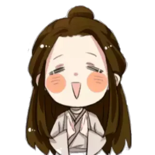 😊 chibi, anime, cartoon, cute, asian, illustration telegram sticker