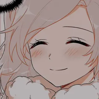 🍯 Anime, Manga, Cartoon, Süß, Mädchen, Lächelnd telegram sticker