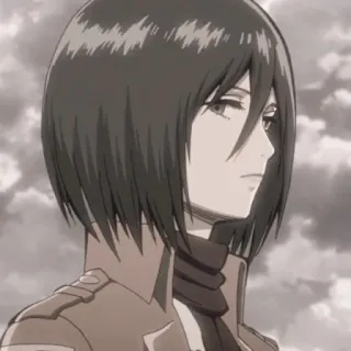 Mikasa Ackerman - @sereexena telegram stickers