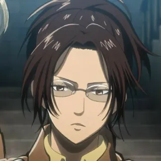 🦦 Hange Zoë Attack on Titan Anime, Personnage, Hange, L'Attaque des Titans, Hange Zoé telegram sticker