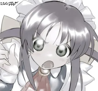 🕸️ 动漫女孩, 女仆, 卡通, 可爱, 角色 whatsapp sticker