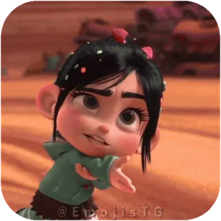 🤝 Vanellope von Schweetz and Wreck-It Ralph Wreck-It Ralph telegram sticker