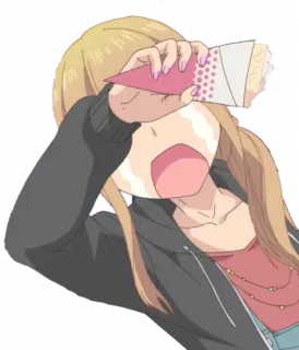 😭 anime, chica, llorando, molesta, triste telegram sticker