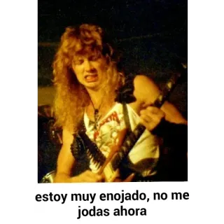 Dave Mustaine telegram stickers