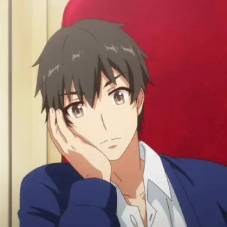 🤫 Anime, Chico, Personaje, Retrato whatsapp sticker