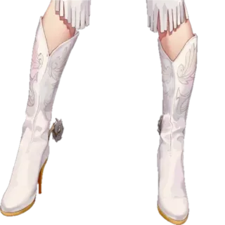 👙 boots, white, fashion, legs, shoes whatsapp sticker
