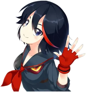 👋 Ryuko Matoi Kill la Kill Anime, Manga, Postać, Kill la Kill, Ryuko Matoi telegram sticker