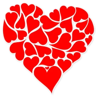 ❤️ сердце, любовь, валентин, красный, сердца telegram sticker