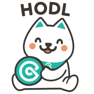 ❤ HODL crypto, HODL, doge, meme, cryptocurrency, investing, bitcoin telegram sticker