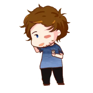 😊 cartoon, chibi, cute, anime telegram sticker
