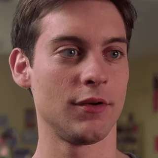 😊 Peter Parker Spider-Man tobey maguire, peter parker, spider-man, film, marvel, personaggio, attore whatsapp sticker