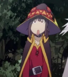 😮 Megumin Konosuba Anime, Cartone animato, Personaggio, Megumin, Konosuba telegram sticker