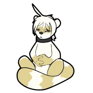 😿 beruang, sedih, kartun, boneka, boneka beruang telegram sticker