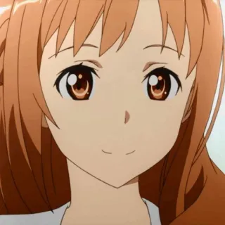 🧡 Asuna Yuuki Sword Art Online アニメ, アスナ, ソードアート・オンライン, かわいい, 女の子, 漫画 telegram sticker