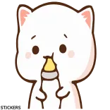 🙂 แมว, เด็ก, ขวดนม, นม, น่ารัก, สัตว์ telegram sticker
