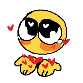 🥺 emoji, amor, fofo, coração, desenho animado, animado telegram sticker