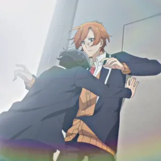 💢 Anime, Garçons, École, Relation, Amitié telegram sticker