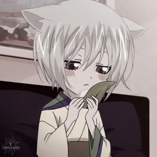 🦊 Tomoe Kamisama Kiss anime, fox, chibi, cute, Tomoe, Kamisama Kiss telegram sticker