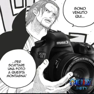 📷 Shanks One Piece ...PER
SCATTARE
UNA FOTO
A QUESTA
MONTAGNA!
SONO
VENUTO
QUI... anime, manga, fotocamera, pirata, capelli rossi telegram sticker