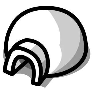 🏠 dôme, igloo, neige, arctique, hiver, glace, structure telegram sticker