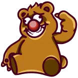 🐻 熊, 卡通, 动物, 搞笑, 绘画 whatsapp sticker