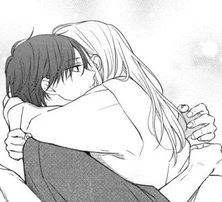 🍁 Anime, Manga, Ôm, Tình yêu, Lãng mạn, Tình cảm, Cặp đôi telegram sticker