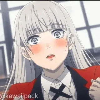 🥢 @kawaiipack anime, girl, kawaii, cute, blush, animation telegram sticker