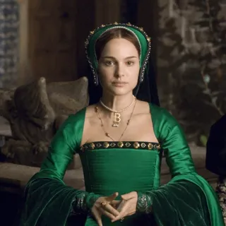 🌿 Anne Boleyn Personnage historique, Anne Boleyn, Royauté, Portrait, Natalie Portman, Époque Tudor telegram sticker