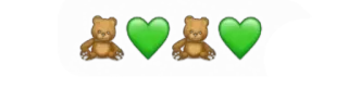 🐥 Orsetto, Amore, Cuore, Carino, Emoji telegram sticker