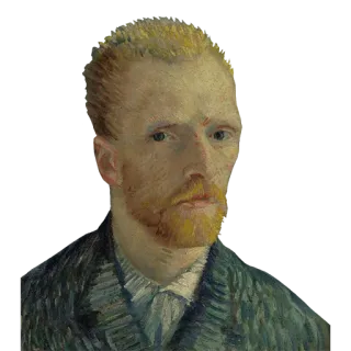👩‍🎨 Vincent van Gogh 빈센트 반 고흐, 자화상, 화가, 그림, 미술 telegram sticker