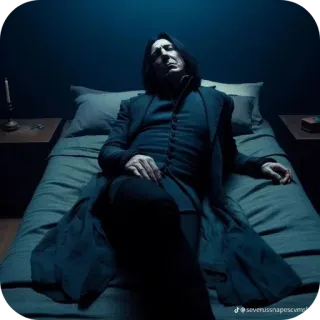 🥵 Severus Snape Harry Potter severus snape, harry potter, professor, wizard, bed telegram sticker