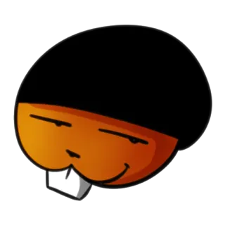 😏 karakter, kartun, maskot, stiker telegram sticker