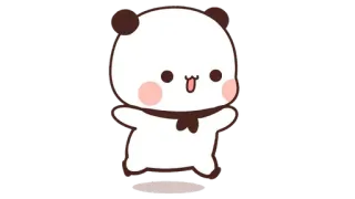 🍩 Panda, Niedlich, Cartoon, Tier, Kawaii telegram sticker