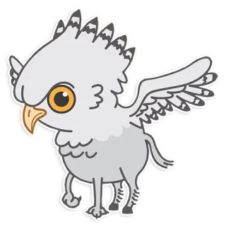 🐦 griffin, mythical creature, cartoon, animal, eagle, lion telegram sticker