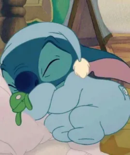 😴 Stitch Lilo & Stitch Стич, Сон, Спит, Лило и Стич, Мультфильм telegram sticker
