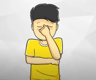 🎭 Dessin animé, Anime, Triste, Pleurs whatsapp sticker