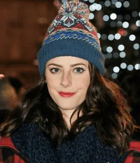 🦋 woman, portrait, hat, scarf, winter, fashion, person telegram sticker