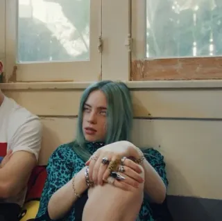 🕸 Billie Eilish Billie Eilish, cantante, celebrità, musica, teenager telegram sticker