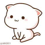 🙄 แมว, น่ารัก, คาวาอิ, สัตว์, การ์ตูน, สติกเกอร์ telegram sticker